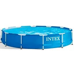 Большой бассейн Intex с насосом и фильтром 366x76 Garden Frame