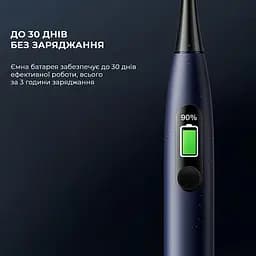 Електрична зубна щітка Oclean X Pro Digital Duo Set Dark Blue + Golden - мініатюра 8
