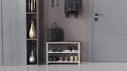 Банкетка універсальна Ferrum-decor Слайм 45x63x26 білий ДСП Дуб Сонома Трюфель 16мм (FRD-104078) - мініатюра 4