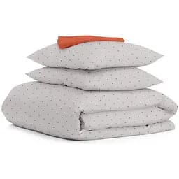 Комплект постільної білизни Cosas Mini dots CS3 Євро бежевий (DotsGreyBeige_103Orange_200)