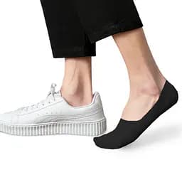 Бесшовные дышащие следы с силиконом ORGANIC cotton JILL ANTONY 38-40 women's арт. 31001 38-40, Бамбук, Черный