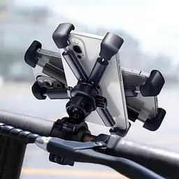 Мото-велотримач для смартфона Baseus Quick to take cycling Holder Applicable Black SUQX-01 - мініатюра 8