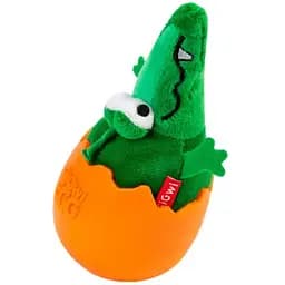 Игрушка для собак GiGwi EGG Крокодил-неваляшка, с пищалкой,14 см (2319)