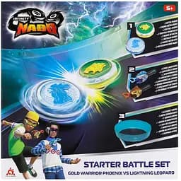 Infinity Nado Набір VI Starter Battle Set Gold Warrior Phoenix vs Lighting Leopard Золотий Воїн Фенікс проти Сліпучого Леопарда