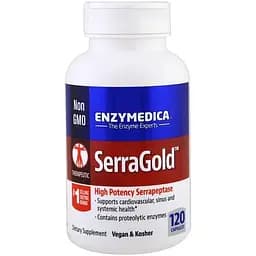 Натуральная добавка Enzymedica Serra Gold 120 капсул