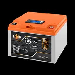Акумулятор LP LiFePO4 12,8V - 32 Ah (410Wh) (BMS 50А/25A) пластик LCD - мініатюра 2