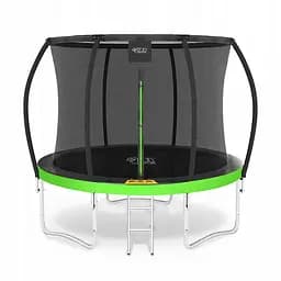 Батут с внутренней сеткой 4FIZJO Premium 10FT 312 см 4FJ0365 Black/Green (P-5907739314178)