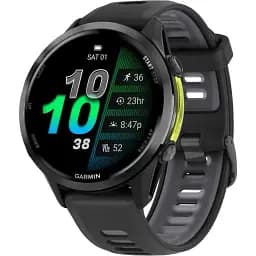 Смарт-годинник Garmin Forerunner 970 Carbon Gray DLC Titanium w. Black Case and Black/Translucent W. Band (010-02969-00/10)