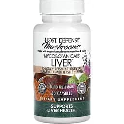 Формула для печени Fungi Perfecti Helps Support Liver Health Host Defense 60 капсул