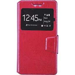 Чохол-книжка Toto Book Silicone Slide Universal Cover With Window 4.3"-4.8" Rose Red