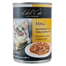 Корм влажний Edel Cat для котів з куркою та гускою 400 г