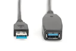 Подовжувач Digitus USB 3.0 Active Cable, A/M-A/F, 20м, чорний teh0013685 - мініатюра 3
