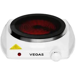 Електроплита керамічна одноконфорочна Vegas VEС-1100 біла