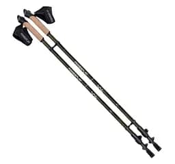 Палки для скандинавской ходьбы PowerPlay 9108 Sisu Black/Gold 80-135 см (пара) + 2-я пара сапог + чехол (PP_9108_Sisu)