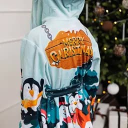 Халат дитячий з плюшевого велюру Christmas 18198 134-140 см - мініатюра 8