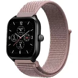 Ремінець нейлоновий на липучці BeWatch Xiaomi Amazfit BIP/GTS/GTR 20 мм Пудровий (1011327.2UW)