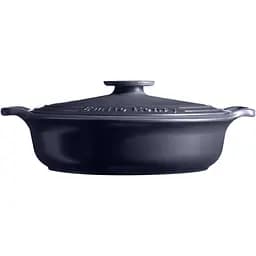 Каструля Emile Henry Sublime з кришкою керамічна 38.5х34х8.5 см 3.2 л синя (664793) - мініатюра 2