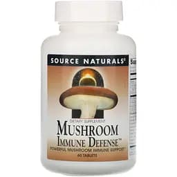 Комплекс Source Naturals из 15 разновидностей грибов Mushroom Immune Defense 60 таблеток