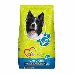 Сухий корм EuroDog Chicken для собак з куркою, 3 кг
