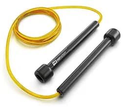 Скакалка Hop-Sport Crossfit NEW з пластиковими ручками HS-P025JR жовта - мініатюра 3