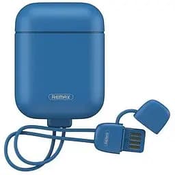 Чехол-зарядка для наушников Remax RC-A6 AirPods Cole Protective Cover Lightning 2.1A 90 мм Blue