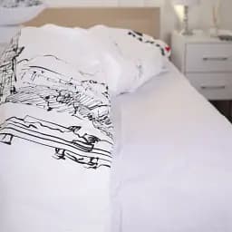 Простирадло MirSon Бязь 17-4743 Paris 180x220 см біле (2200008929916)