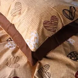 Наволочка MirSon Бязь 17-0705 Toffee Hearts 40х60 см (2200010619706)