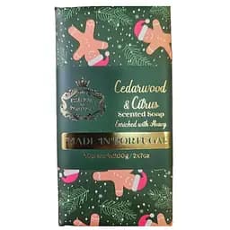 Набор мыла Essencias De Portugal Happy Ginger Man Кедр и Цитрус 400 г (200 г х 2 шт.)