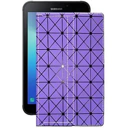 Чехол StatusCASE из экокожи для планшета Samsung Galaxy Tab Active 2 Фиолетовый ромб