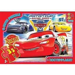 Детский пазл G-Toys классический Тачки постер 35 элементов (Z10188)