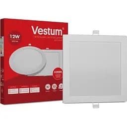 Квадратный светодиодный встраиваемый светильник Vestum 12W 4000K 220V 1-VS-5204