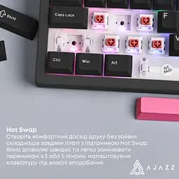Клавіатура Ajazz AK980 Red Switch USB UA Black (AK980-R-BR) - мініатюра 10
