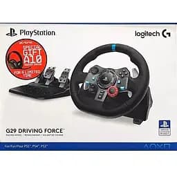 Руль и педали Logitech G29 Driving Force Racing Wheel + Проводная гарнитура Logitech Astro Gaming A10 Black (PC, Xbox, PS4, PS5)