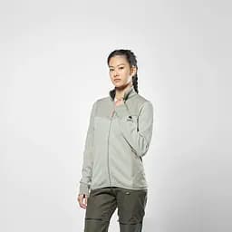 Флісова кофта Salewa Puez Waffle Hyb PL Jacket W M Сірий-Зелений (1054-013.012.1082) - мініатюра 6