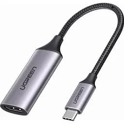 Переходник Ugreen USB2.0 Type C to HDMI V2.0 4K60Hz 10cm CM297 gray (70444)