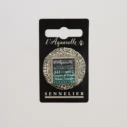 Акварельна фарба Sennelier, полукювета, S2, Фталоціаніновий бірюзовий (Phthalocyanine Turquoise)