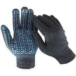 Перчатки трикотажные Werk WE2122 р.10 черные с синим (47768)