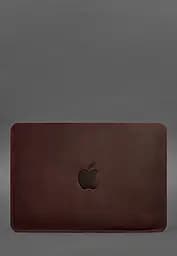 Шкіряний чохол BlankNote для MacBook 14 дюйм Бордовий Crazy Horse - мініатюра 3