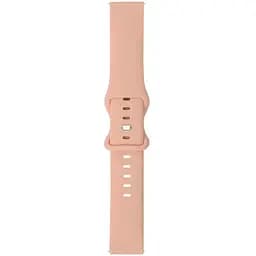 Силіконовий ремінець на смарт-годинник Samsung Galaxy Watch 4 40mm - бежево-рожевий розмір L20ммWatch (WB417195)