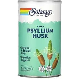 Цельная шелуха подорожника Solaray Whole Psyllium Husk 350 г