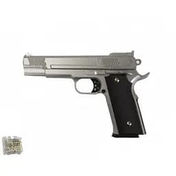 Іграшковий пістолет Galaxy G20S Browning HP на кульках сталевий метал