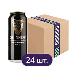Упаковка пива Guinness Draught темного 4.2% 10.56 л ж/б (0.44 л х 24 шт.)