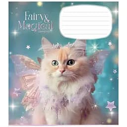 Тетрадь общая Школярик Fairy cats в линию 12 листов 30 шт. (012-3316L)