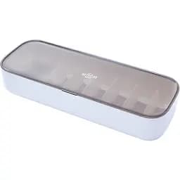 Органайзер для дрібниць МВМ My Home, 7 секцій, 12,4х5,6х30, білий (FH-34 WHITE/GRAY)