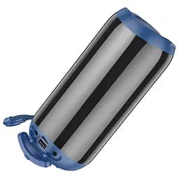 Портативна bluetooth колонка Borofone BR33 TWS з LED підсвічуванням  синій - мініатюра 3
