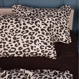 Комплект постільної білизни MirSon Сатин Leopard Chic 2x143x210 см (2200011122144) - мініатюра 5