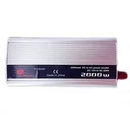 Автомобильный инвертор Solar Power Inverter Himastar 003 c 12V на 220V 2000W модифицированная синусоида Silver, 1 розетка, 1 USB (11036)