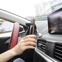 Автотримач Hoco CA46 Metal Magnetic in-car Holder for Dashboard Silver [73714] - мініатюра 7