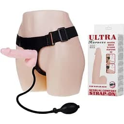 Страпон с грушей Lybaile Ultra Harness BW-022037