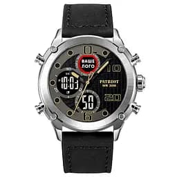 Чоловічий наручний годинник 017 Ваше Лого Silver-Black Patriot acs0030991 - мініатюра 2